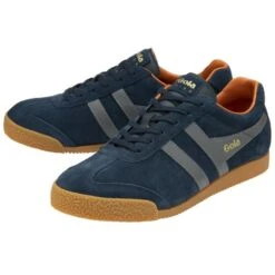 Gola Mens Harrier Trainers - Navy Ash Moody Orange -Fashion Shoe Store rrier NavyAshMoodyOrange 3787613