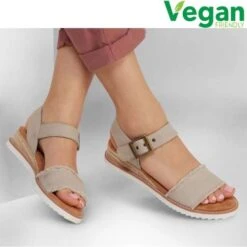 Skechers Womens Bobs Desert Kiss Adobe Princess Sandals - Taupe
