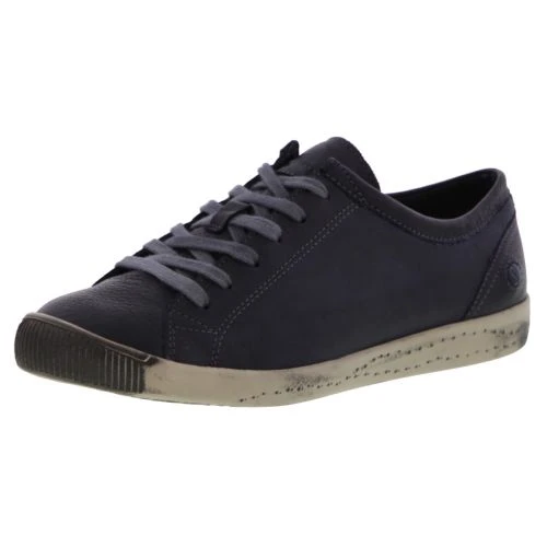 Softinos By Fly London Womens Isla Soft Leather Trainers Shoes - Anthracite 3 Softinos By Fly London Womens Isla Soft Leather Trainers Shoes - Anthracite