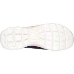 Skechers Womens Summits Perfect Views Slip On Trainers - Navy Neon Pink -Fashion Shoe Store sPerfectViews NyNeonPink 3758664