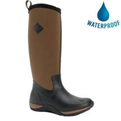 Muck Boots Womens Arctic Adventure Wellington Boots - Black Tan