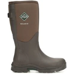 Muck Boots Womens Wetland XF Wide Calf Wellington Boots - Brown -Fashion Shoe Store ts WomensWetlandXF Brown 1817278