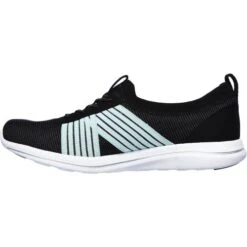 Skechers Womens City Pro Easy Moving Slip On Trainer - Black Aqua -Fashion Shoe Store tyProEasyGoing BlackAqua 4686357