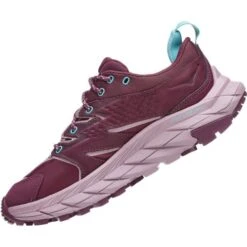 Hoka Womens Anacapa Low GTX Waterproof Walking Shoes - Grape Wine Elderberry -Fashion Shoe Store wGTX GrapeWineElderberry 4799242